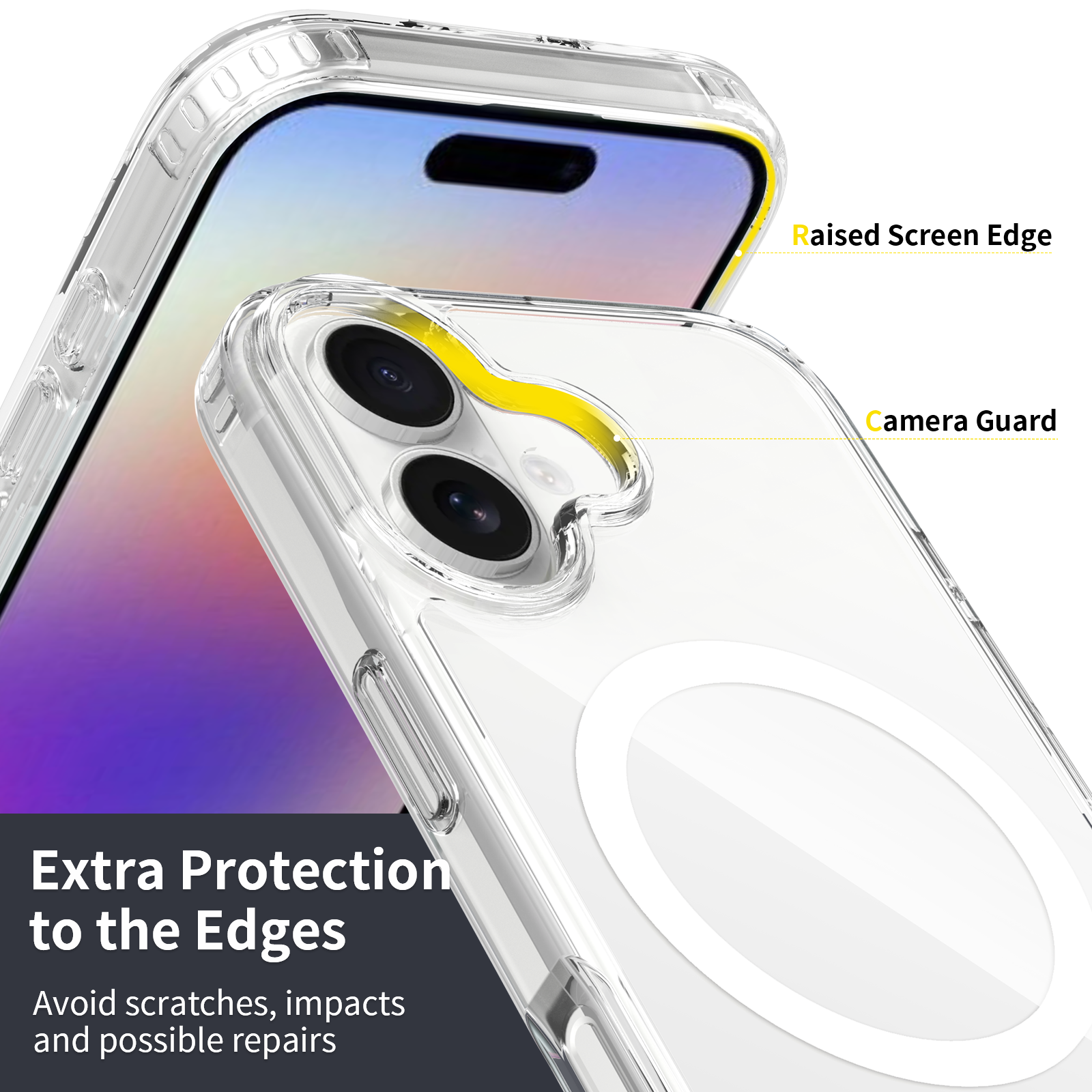 TPU+PC Clear Magnetic Case for iPhone 17 Pro Max - Detail View 6